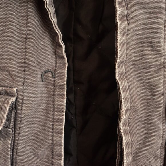 Women's BB Dakota Jacket with Snap On-Neck Faux Fur Liner SMALL Brown - Picture 7 of 15